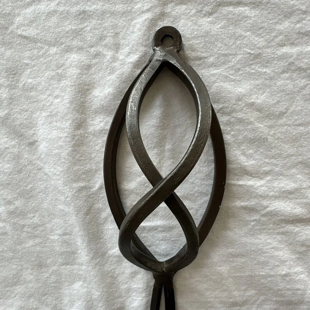 Wrought Iron Candle Sconce Hanging Holder Double‎ Vintage Aged